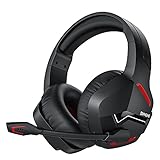 BINNUNE Gaming Headset Wireless für PS4 PS5 PC Playstation 4 5, PS5 Headset Wireless mit Bluetooth Mikrofon USB, Gaming Headset 48 Stunden Akkulaufzeit