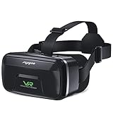 FIYAPOO VR Brille, VR 3D Virtual Reality Brille geeignet Für 3D Filme und Spiele,HD VR 3D Brille kompatibel mit 4,7-6,6 Zoll Android iPhone Smartphone, Geschenk
