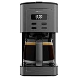 Cecotec Tropfkaffeemaschine Coffee 56 Time, 800W, Programmierungsfunktion, Edelstahldesign, LCD, Tropf-Stopp-Ausguss, Fassungsvermögen von 1,3L,12 Tassen, Automatische Abschaltung, Wasserstandsanzeige