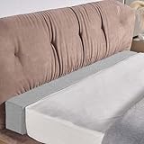 Bettseiten-Lückenfüller/Matratzenverlängerungs, Kopfteilkissen Platzfüller zwischen Bett/Kopfteil/Wand, Lückenfüller, Bettbrücken-Stützkissen mit abnehmbarem Bezug(Size:90x5x5cm/35x2x2in,Color:#1)
