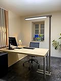 LiLaTec LED Büro Stehlampe Stehleuchte LINEAR Arbeitsplatz 50 Watt 5.600lm Neutralweiß | Ideale Arbeitsplatzausleuchtung…