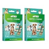 Katzen und Hunde Kinderpflaster, hypoallergen, 2 Größen x 12 Stück – 24 Stück. Kinderpflaster, hypoallergen, atmungsaktiv, hautfreundlich, hochabsorbierend, wundschutz +MUG PAD