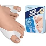 Waymaytecy 6 Stück Zehenspreizer,Hallux Valgus Transparent, Zehentrenner Silikon,Toe Separator für Bunion Korrektur,Ballenschutz für Großzehe,Schmerzlinderung,für Männer und Frauen