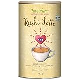 Reishi-Latte Getränkepulver (Bio Vegan Roh) Vitalpilz-Kaffeeersatz Pilzpulver Lucuma Getränk - Pilzkaffee-Ersatz Instant Koffeinfrei - Raw Organic Mushroom Powder Drink | PureRaw 1er-Pack (1x 190g)