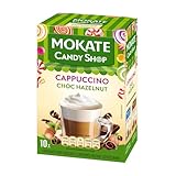 MOKATE® Cappuccino Candy Shop|10 Säckchen 220g Geschmack: Walnussgeschmack | Instantkaffee Kaffeegetränk Instantkaffee Samtig und Aromatisch Cremiger Getränk Getränkepulver