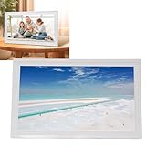 21,5 Zoll Großer Digitaler Fotorahmen, 1920x1080 Digitaler Bilderrahmen WiFi Digital Photo Frame Digitaler Bilderrahmen Touchsbildschirm Digitaler Fotorahmen (EU-Stecker)