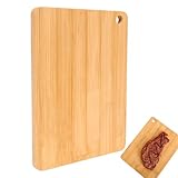 Schneidebretter aus Holz | Schneidebretter aus Bambus | dickes doppelseitiges Holzbrett | Servierbrett aus Holz | Küchenschneidebrett für Fleisch, Gemüse, P-ain