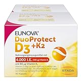 Eunova DuoProtect Vitamin D3+K2 4000IE/80UG 2X90 stk
