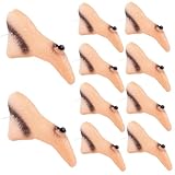 Csafyrt Fake Nase 10pcs lustige und realistische freie Größe prothetischer Nase für Erwachsene und Kinder Latex Halloween Requisiten für Cosplay, Bühne, Kostüm, Hexe