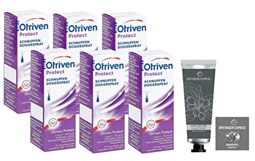 Otriven Protect 0,1% Nasenspray 6 x 10 ml inkl. Handcreme ODER Handseife von Apotheken-Express