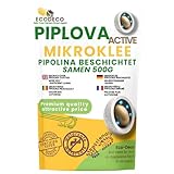 ECODECO Mikroklee Samen 500g - Weiß Klee - Beschichtete Clover Rasen - Zwergklee für Gleichmäßiges und Grüner Gras - Microclover für Grassamen Saatgut - 200 m²