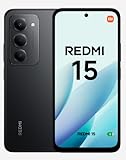 XIAOMI Redmi 15 - Smartphone von 6 + 128GB, Schwarz Midnight, Bildschirm von 6,9' 120Hz, procesador Snapdragon® 685, 50MP-Kamera, 7000mAh, Keine Ladegeräte enthalten