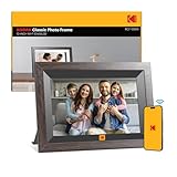 KODAK 10,1 Zoll WiFi Digitaler Bilderrahmen, 1280x800 HD IPS Touchscreen Smarter Bilderrahmen WLAN, 32GB Speicher, Automatische Rotation, Wandmontagefähig, Teilen Sie Fotos sofort von überall aus