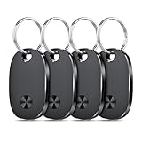 Smart Air Tracker Tag 4er Pack, Schlüsselfinder KeyFinder Kompatibel mit Apple Wo ist? APP (iOS NUR, Android Not Supported), Bluetooth Key Finder für Gepäck/Taschen/Koffer, Austauschbarer Akku