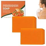 Kaki-Seife zur Entfernung von Körpergerüchen, Deodorant-Körperseife gegen den Geruch älterer Menschen, Beseitigung von Gerüchen für Frauen und Männer, tiefenreinigender, erfrischender Geruch (2pcs)