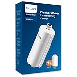 Philips Water - Inline-Duschfilter - Reduziert Chlor um bis zu 99 Prozent, Geeignet für alle Duschschläuche und Wasserhähne, White