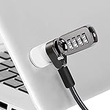 CaLeQi Laptopschloss Notebook Lock Computer Lock Kombination Kabel Lock mit 4 Digit Passwort Schutz Kombination Kabel Lock 2m Länge