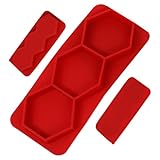 Sghtil Hamburgerform, Hamburger-Form, Silikon-Burgerpresse, Patty Maker 3 Hohlräume, Antihaft-Gefrier-Behälter, Hamburger-Patty Maker für Backfische