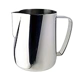 Mocturnity Milchkännchen, 350 ml, Schaumkrug, Edelstahl, Blumenzieher, Kaffee, Milchschaum, Latte Art, Werkzeug für Milchschaum, Kaffeemaschine