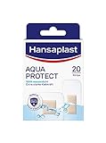 Hansaplast Aqua Protect Pflaster (20 Strips), wasserfeste Wundpflaster mit extra starker Klebkraft, Heftpflaster ideal zum Duschen, Schwimmen & Baden
