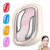 Gesichtsmassage Gegen Falten EMS mit Jadestein Massagesteine, Vibration et Wärme, RF Schönheitsgerät Face Lifting Gerät mit LED Rotlicht Toninggeräte für das Gesicht