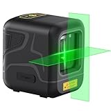 Fanttik D2 Kreuzlinienlaser Selbstnivellierend, Linienlaser Grün 30m, Wiederaufladbare Batterie, USB-C Aufladung, Magnetische Halterung 360°, Pulsmodus, IP54, für DIY und Dekoration - Schwarz