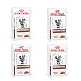 Royal Canin Veterinary Gastrointestinal | 4er Pack | 4 x 12 x 85 g | Nassfutter für ausgewachsene Katzen | Feine Stückchen in Soße | Bei Resorptionsstörungen des Darms