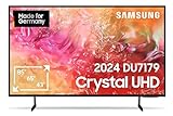 Samsung Crystal UHD 4K DU7179 Fernseher 65 Zoll, Samsung TV mit PurColor, 4K Upscaling, Crystal Prozessor 4K, Smart TV, GU65DU7179UXZG, Deutsches Modell [2024]