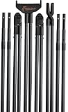 4 STABLE STICKS - Ultimate Carbon 100% Modell - Pirsch- Und Weitschießstock - Optimale Stabilität - Abnehmbar/Verstellbar - Für Stehende, Kniende Und Sitzende Schüsse - Ultraleicht, Langlebig