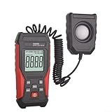 TA630B Digitales Luxmeter Lichtmessgerät 0-200.000 Lux & FC-Einheit Select-Hochpräzisions-Silikon-Fotodiode Weitbereichsbeleuchtungstester für Industrie, Schulen, Krankenhäuser