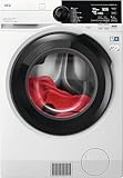 AEG Freistehender Waschtrockner LWR9E106AB, Ökokombi Serie 9000, 10 + 6 kg, mit Wärmepumpe, SensiDry-Technologie, 1551 U/min, 76 dB(A), Klasse B, Weiß