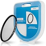 UV Filter mit Filterbox, 1 Pack, Ø 46 mm Sperrfilter, universal kompatibel mit vielen Marken und Modellen, Glasfilter, blockiert ultraviolette Strahlen, Kamera Linsen Schutz, Schutzfilter Cover