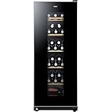 Haier WS59GAE Weinkühlschrank für 59 Flaschen/Freistehend/UV undurchlässige Glasscheibe/Türschloss