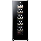 Haier WS59GAE Weinkühlschrank für 59 Flaschen/Freistehend/UV undurchlässige Glasscheibe/Türschloss