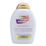 OGX Colour Care Colour Retention Shampoo (385 ml), feuchtigkeitsspendendes Haarpflege Farbshampoo mit Bonding-Plex-Technologie für coloriertes Haar