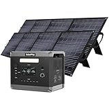 SOLARPLAY Tragbare Powerstation Ladestation 2400w, 2160wh Solargenerator mit 2 * 200W Solarmodule, mit 12 Ausgang-Anschlüsse, Stromgenerator für Camping, Wohnmobile & Stromausfälle, 5 Jahren Garantie