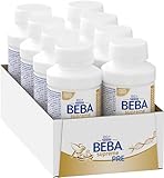 Nestlé BEBA SUPREME PRE Anfangsmilch: trinkfertige Portionsflaschen, mit Omega 3, 8er Pack (8 x 200ml)