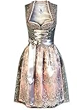 Alpenmärchen Midi Dirndl aus Exklusiver Kollektion inkl. Spitzenschürze Gr.40 - ALM901