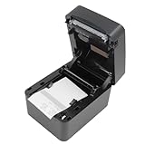 Thermo-Etikettendrucker, Praktischer Versandetikettendrucker 100–240 V. Schnelles Mehrfachsystem Kompatibel mit Kaffeemaschine (EU-Stecker)