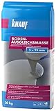 Knauf 125265 20 kg Bodenausgleichsmasse, Fließ-Spachtel, Nivellier-Masse – Estrich für Boden, innen und außen, 20-kg, zementgrau