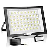 Bellanny LED Strahler mit Bewegungsmelder Außen 150W 15000LM Superhell Fluter Flutlicht mit Fernbedienung 6500K IP66 Wasserdicht Scheinwerfer Außenstrahler Sicherheitsbeleuchtung für Garten Garage Hof