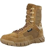 YEVHEV Taktische Schuhe Herren Wanderschuhe Einsatzstiefel Boot Sport Schuhe Militärstiefel für Camping, Wandern, Sport, Outdoor (BROWN, 42)