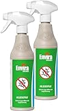 Envira Anti-Milbenspray - Milbenspray für Matratzen mit Langzeitwirkung - Geruchlos & Auf Wasserbasis (500 ml (2er Pack))