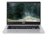 Acer Chromebook 314 (CB314-1H-C7PS) Laptop | 14 Full HD Display | Intel Celeron N4020 | 4 GB RAM | 64 GB eMMC | Intel UHD Graphics 600 | Google ChromeOS | silber