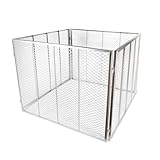 NATIV Garten Komposter 85x85x70 cm, Metallkomposter mit 448 Liter Volumen, Drahtkomposter für eigenen Kompost, Metall Komposter als Kompostsieb nutzbar, Kompostierer für Komposterde