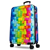 NOWI Hartschalenkoffer XL Groß – 102L Volumen – 8 Rollen 360° drehbar – Leichter ABS Koffer mit Zahlenschloss & Teleskopgestänge – Reisekoffer, Koffer Groß, Koffer, Trolley (XL)