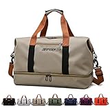 Sporttasche & Reisetasche für Damen und Herren - mit Schuhfach & Nassfach, Large Capacity Travel Bag Leichte Trainingstasche wasserdichte Schwimmtasche für Reisen, Sport, Fitness