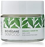 BIO:VÉGANE SKINFOOD Bio Grüntee - 24h Pflege für empfindliche Haut, vegan, NATRUE-zertifiziert, Naturkosmetik für sensible Haut, 1er Pack (1 x 50 ml)
