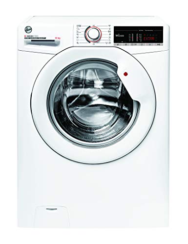 Hoover H-WASH 300 H3WS 4105 TE/1-S Waschmaschine / 10 kg / 1400 U/Min / Wi-Fi und Bluetooth / ActiveSteam – Dampffunktion / Symbolblende / Spezielle Extra Care-Programme zur Wäschepflege