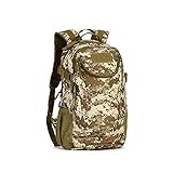 BUYEDBD Rucksack Wasserdicht 25L Tactical Tasche Herren-Militärrucksack, Nylon Kletterrucksack, Angeln Wandern Jagd-Rucksack für 14 ‚‘ Laptop(5)